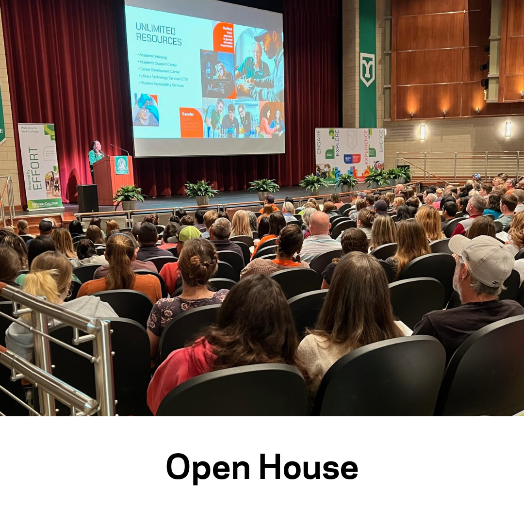 Image block that will take to you to an informational page about our Open House events